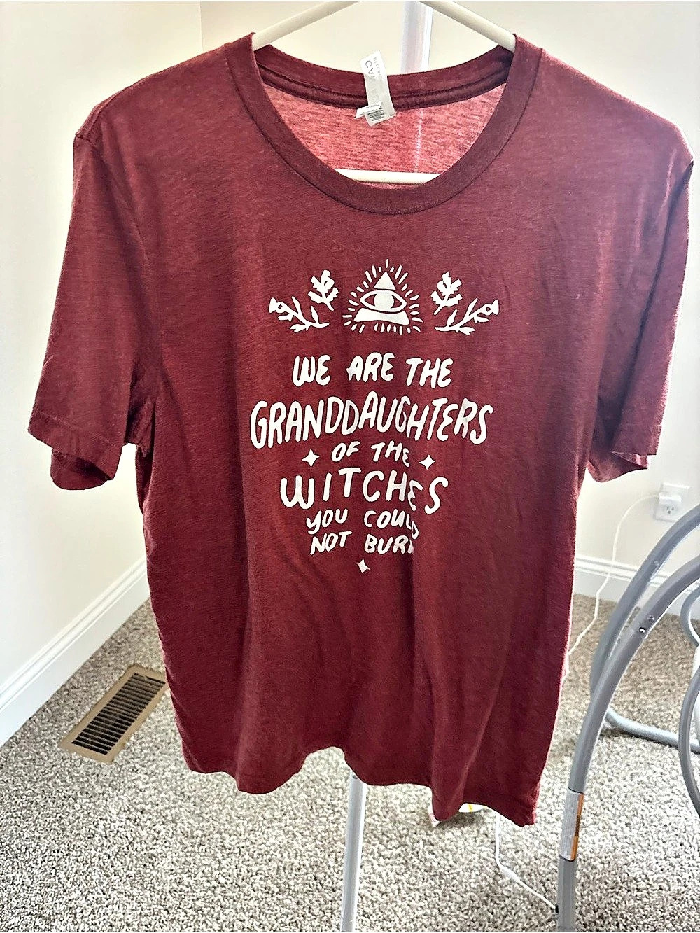 Bella + Canvas We Are The Granddaughters Graphic Tee Burgundy